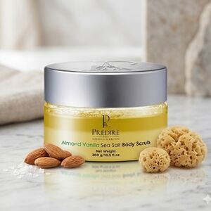 Prédiré Almond Vanilla Sea Salt Body Scrub - Cream